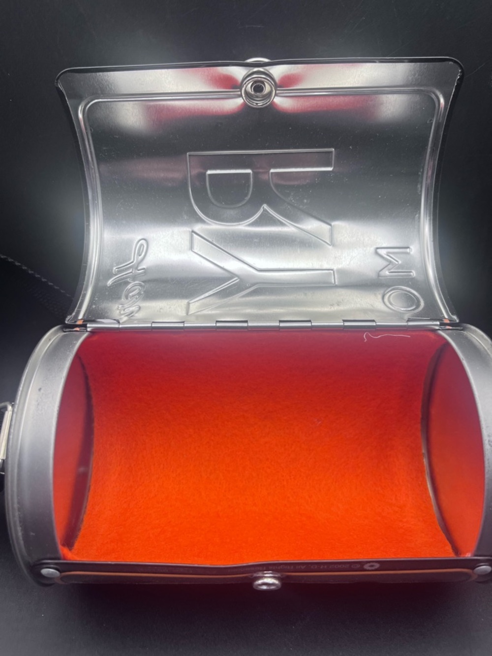 Harley-Davidson Black and Orange Cylindrical Crossbody Bag - Picture 5 of 7